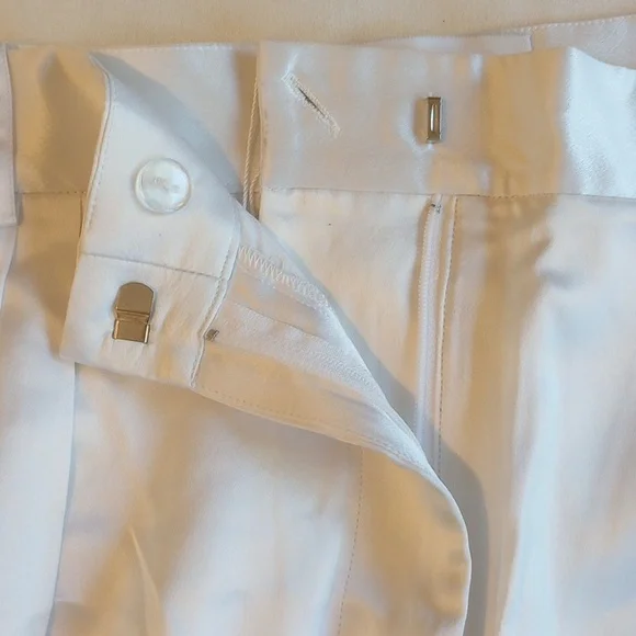 NWT Michael Lo Sordo Relaxed Silk Boy Pant 10 Wide Leg White - Picture 5 of 16